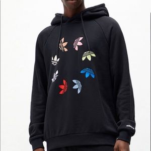 Rainbow men’s Adidas shattered trefoil hoodie
